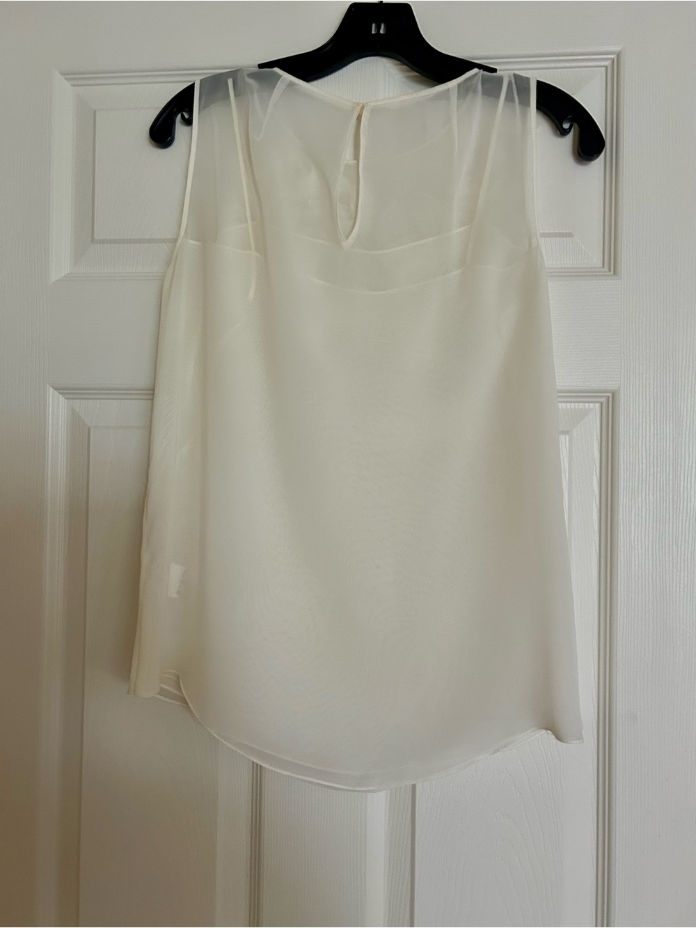 Akris Cream Floral Appliqué Sleeveless Camisole - Picture 5 of 5